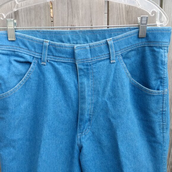 Vintage Jeans 34x27 Blue Denim Made in U.S.A. 70s 80s "Comfort Action Sports" - Picture 3 of 9